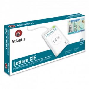 LETTORE ATLANTIS CIE 3.0 P005-CIEA211 USB NFC per Carta di Identità Elettronica Italiana CIE 3.0 MIFARE® e ISO 14443 A